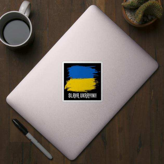 Support Ukraine Patriotic Solidarity Flag Design by MotiviTees